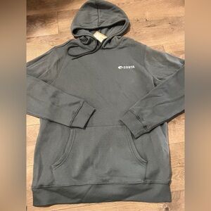 Costa Pullover Fleece Hoodie Size Medium New